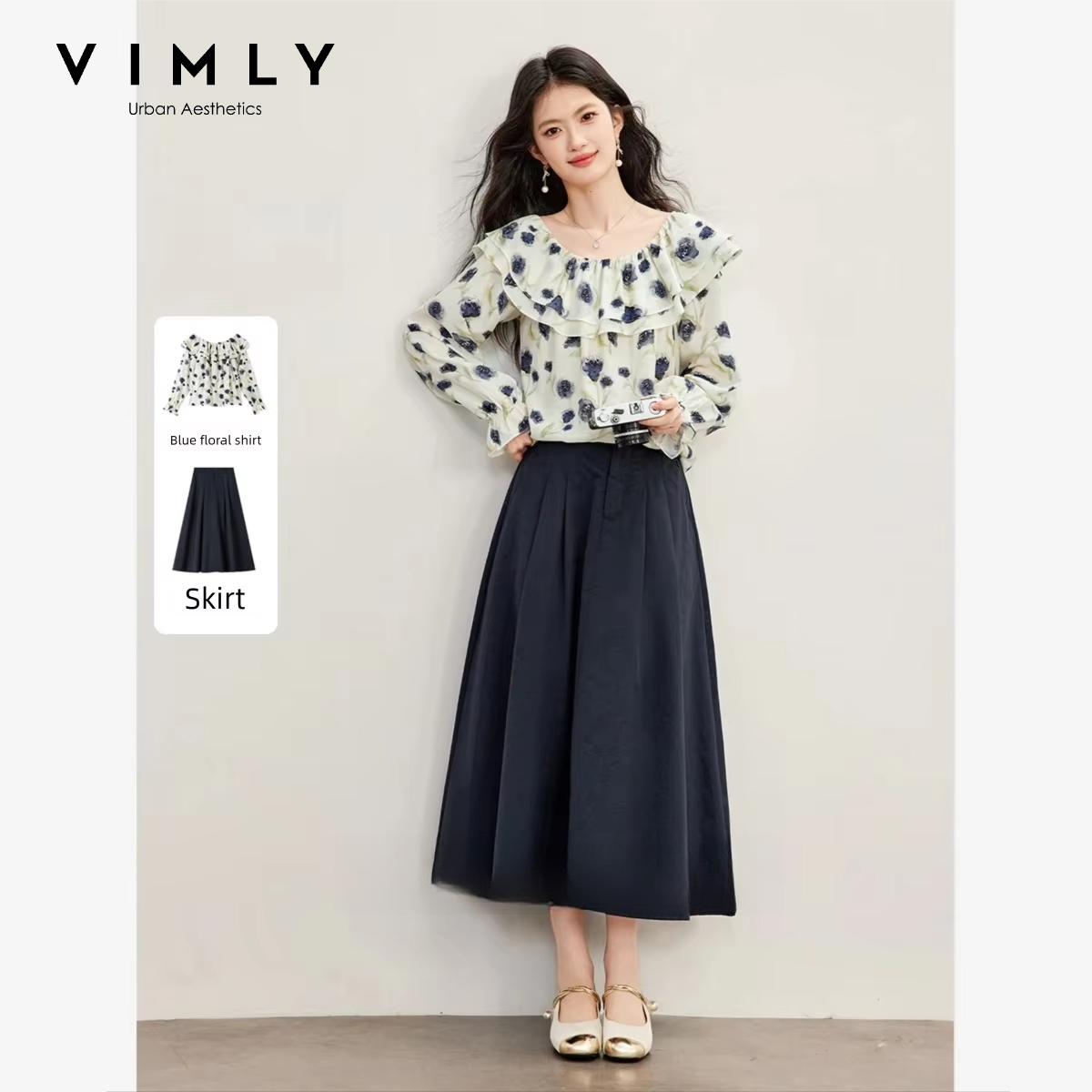 Conjunto de dos piezas VIMLY:  - Blouse Off Shoulder reseña y precio